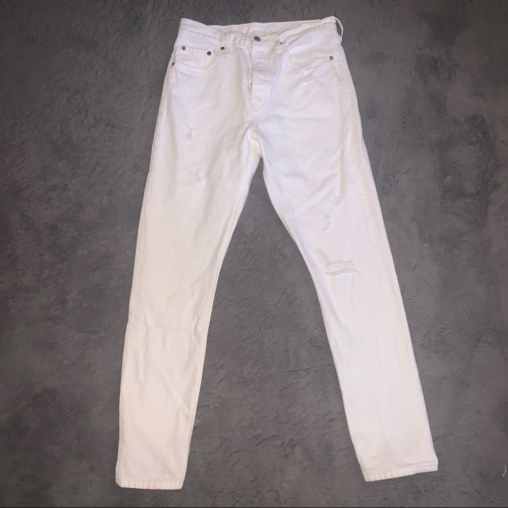 Levi’s 501s White Jeans